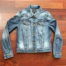 Lucky Brand Jean Jacket Size Small Blue Denim Button - £10.35 GBP