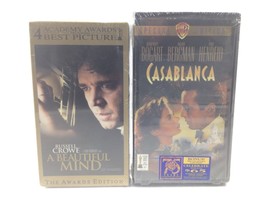A Beautiful Mind &amp; Casablanca Special Edition New - VHS Movie Video Tapes - Read - £7.17 GBP