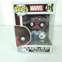 Funko POP Deadpool As Bob Ross #319 Vinyl Bobblehead Marvel New Corner Damage - £16.84 GBP