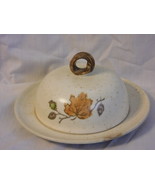 Vintage Metlox Woodland Gold Butter Dish - $4.99