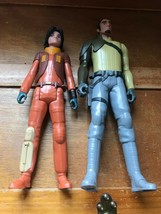 Lot of 2 Large Young Lad &amp; Serious Man Plastic Poseable Play Figures – largest  - £8.87 GBP