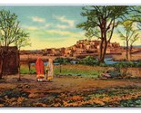 Pueblo De Taos New Mexico NM UNP Linen Postcard V13 - $2.92