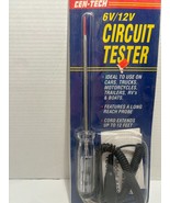 CIRCUIT TESTER CEN-TECH 43700 6V/12V 12 ft. CORD EXTENDED NEW - $8.42