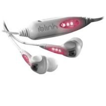 iBlink WLP3 Earbuds - Noise Isolation, 3.5mm Jack, LED Light (Pink) - White - £7.77 GBP