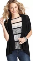 Ann Taylor Loft Dolman Sequin Open Sweater Cardigan S Black NWT $69 - £15.51 GBP