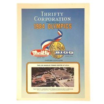 Thrifty Corp Print Ad 1984 Los Angeles Olympics 8x10.75&quot; UCLA Tennis Center 80s - $15.86