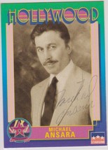 Michael Ansara (d. 2013) Autographed 1991 Hollywood Walk of Fame Trading Card - £11.98 GBP