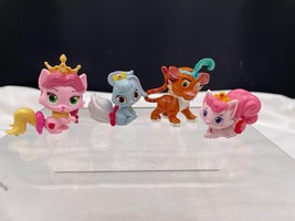 Lot of 4 Disney Palace Pets Mini Plastic Cat Bunny Tiger Princess Pets - $7.85