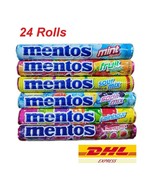 24 x Mentos Chewy Candy Mint Sweet Sour mix mixed fruit Various flavors 37g - £31.74 GBP+