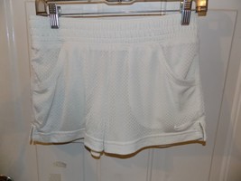 Nike White Mesh Shorts W/Pockets Size S (4/6) Women&#39;s - £16.05 GBP