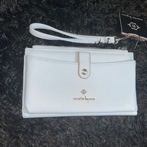 Nanette Lepore RYAE Wristlet ORGANIZER Vegan Leather MISTY BLUE NEW - $1,257.41 MXN