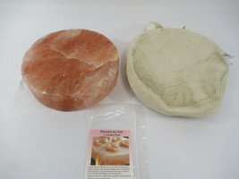 Himalayan Salt Cooking Plate Round Grilling Baking Slab w/ Bag Unused - £13.86 GBP