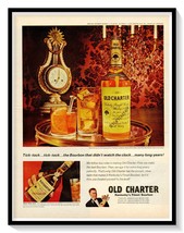 Old Charter Aged Bourbon 60s Print Ad Vintage 1969 Magazine Advertisement - $9.70