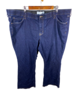 Sonoma Size 24W Jeans Dark Wash Denim Bootcut Womens Stretch Fit Waistband - $33.23