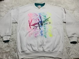 Key West FL XL Sweatshirt USA Puffy Grafitti Spray Paint Spellout Double... - $16.08