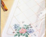 Stamped Bucilla Rose Trellis Dresser Scarf Embroidery Cross Stitch Kit 1... - £11.78 GBP