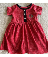 St Louis Cardinals Baseball Girls Red Short Sleeve Dress One Piece 0-3 M... - £9.63 GBP