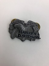 New Vintage Harley Davidson &quot;Asphalt Warrior&quot; Enamel Pin Badge 1992 Baron FS - £20.77 GBP