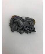 New Vintage Harley Davidson &quot;Asphalt Warrior&quot; Enamel Pin Badge 1992 Baro... - $25.99