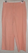 EXCELLENT WOMENS CHARTER CLUB ORANGE GINGHAM CHECK CAPRI PANTS   SIZE 4 - $23.33