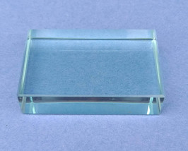 Rectangular Glass Slab (75 x 50 x 18 mm) BEST QUALITY AUTHETIC PRODUCT - £18.98 GBP