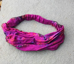 K30  Mudmee Tie Dye  Headband    Hair Accessories  Purple - £7.98 GBP