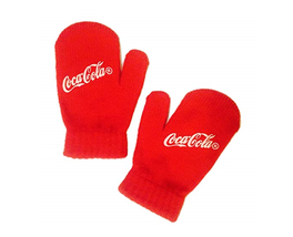 Coca-Cola Brand ~ Youth Size Mittens ~ 1 Pair ~ Red in Color - £9.06 GBP