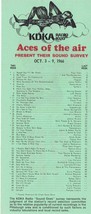KDKA 1020 Pittsburgh VINTAGE October 3 1966 Music Survey Rolling Stones ... - £15.81 GBP