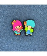 2 PC Twin Stars Shoe Charms - Soft PVC - $45.33 MXN
