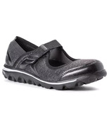 Propet Onalee Stretchable Jersey Shoe-Grey/Black-Medium-6 - $95.67 CAD