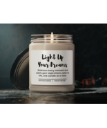Light Up Your Dreams 9oz Soy Candle | Embrace Every Moment &amp; Aspiration - $36.55 CAD