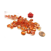 Gaming Stones Red Catseye Glass Stones 4&quot; Tube - £12.64 GBP