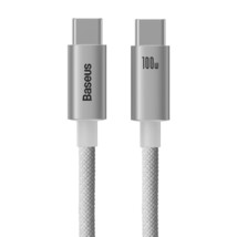 Baseus USB Cable PD 100W USB C to Type C Fast Charger Cable for Xiaomi Samsung M - £6.39 GBP