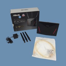 ASUS RT-AC86U AC2900 Dual Band Wireless Gigabit Router, AiMesh Compatible Black - £56.88 GBP