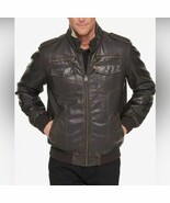 MÉDIUM Men&#39;s Levi&#39;s Sherpa-Lined Faux-Leather Aviator Trucker Jacket BNW... - $1,903.76 MXN