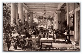Clarks Hotel Lounge Varanasi Benares India Uttar Pradesh UNP DB Postcard W8 - £5.41 GBP