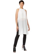 bar III Womens Sleeveless Layered Top Size XX-Large Color White - £47.06 GBP