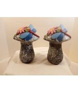 Set of 2 Retro Mushrooms &amp; Dragonfly&#39;s Indoor or Outdoor Statues/ Figurines - £21.12 GBP