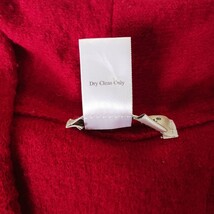 Coldwater Creek RN#98516 Women's Red Front Button 100% Wool Sleeveless Vest Sz M image 4