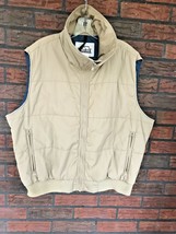 Woolrich Utility Vest Small/Medium Full Zip Insulated Beige Inside Pocket VTG - £13.48 GBP