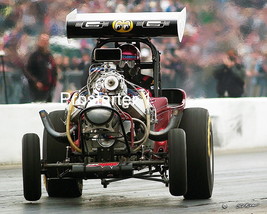 8x10 Color Drag Racing Photo Mike Boyd &quot;WINGED EXPRESS&quot; AA/FA Wheels Up ... - £10.38 GBP