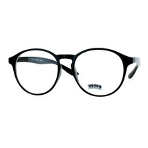 Lente Transparente Gafas Redondo Cerradura Moda Marco de Gafas UV 400 - £8.56 GBP