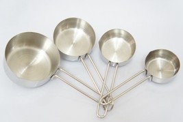 Measuring Cup, Stainless Steel 4 piece Set, 1/4; 1/3; 1/2; 1 Cup. ( New )  - $12.19