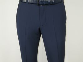 Men Suit BERLUSCONI Turkey 100% Italian Wool Super 180's 3pc Vested #Ber20 Navy image 11