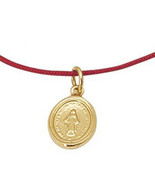 Kabbalah Red String Bracelet 14k Solid Gold Virgin Mary Mother of Jesus ... - £123.83 GBP