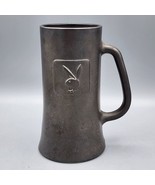 Vtg Playboy Bunny Beer Mug Stein Tankard Gray Pewter Glass Raised Logo - $5.94