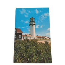 Postcard Highland Lighthouse North Truro Cape Cod Massachusetts Chrome U... - £7.47 GBP