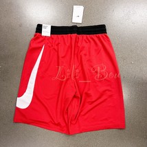 NWT Nike DN4010-657 Men&#39;s Dri-Fit Basketball Shorts Loose Fit Red Black White L - £23.45 GBP