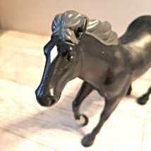 Vintage 1990 Playskool Black Horse Pony White Diamond Marking Animal Toy... - $14.01