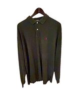 Polo Ralph Lauren Men’s Black Long Sleeve Polo Shirt Red Pony Logo Size ... - $10.99